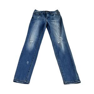 Judy Blue Jeans Womens 28 Blue Relaxed Fit Mid Rise‎ Dark Wash Stretch Denim